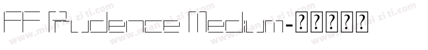 FF Prudence Medium字体转换